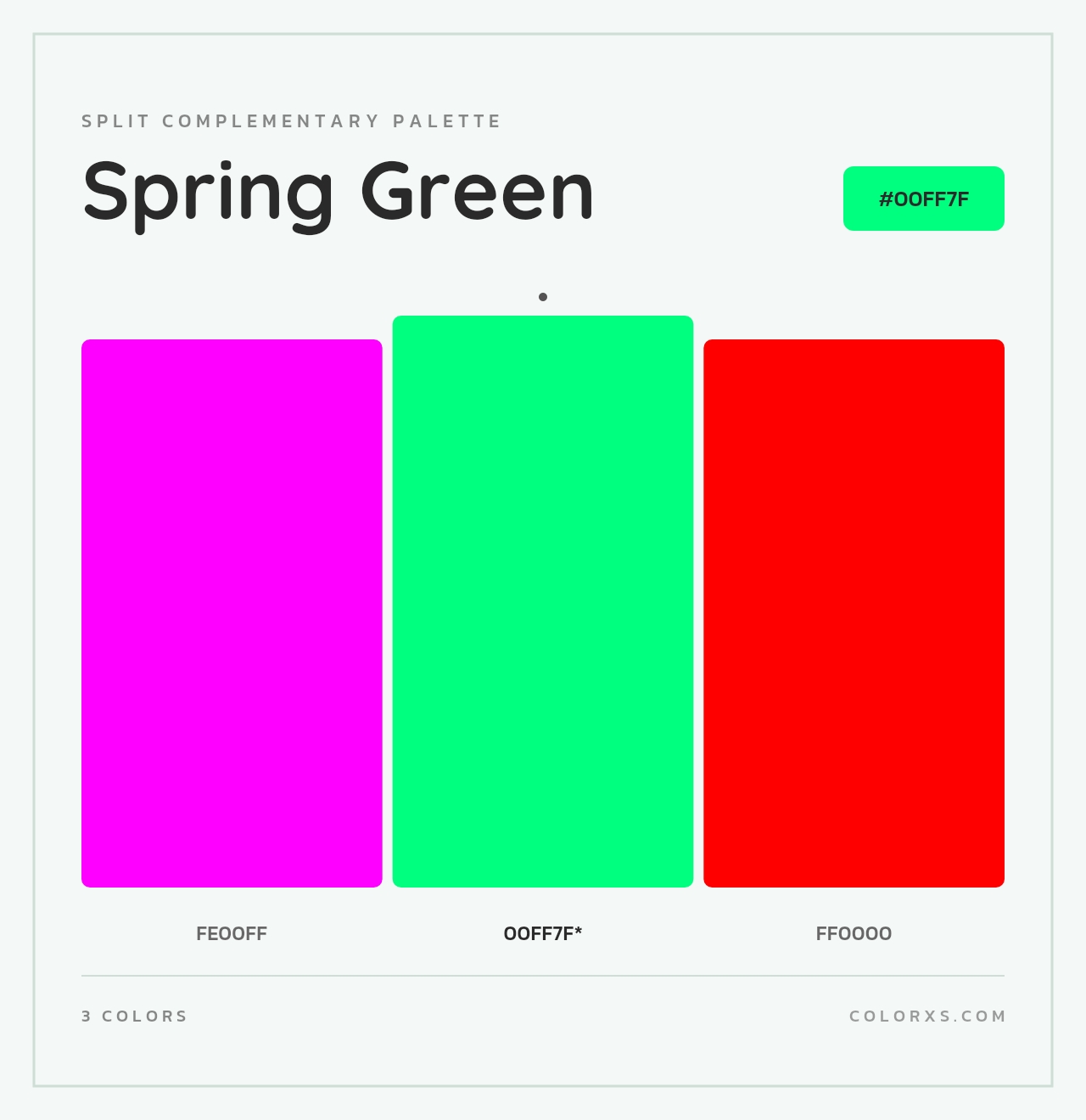 Spring Green - Split-Complementary Color Palette