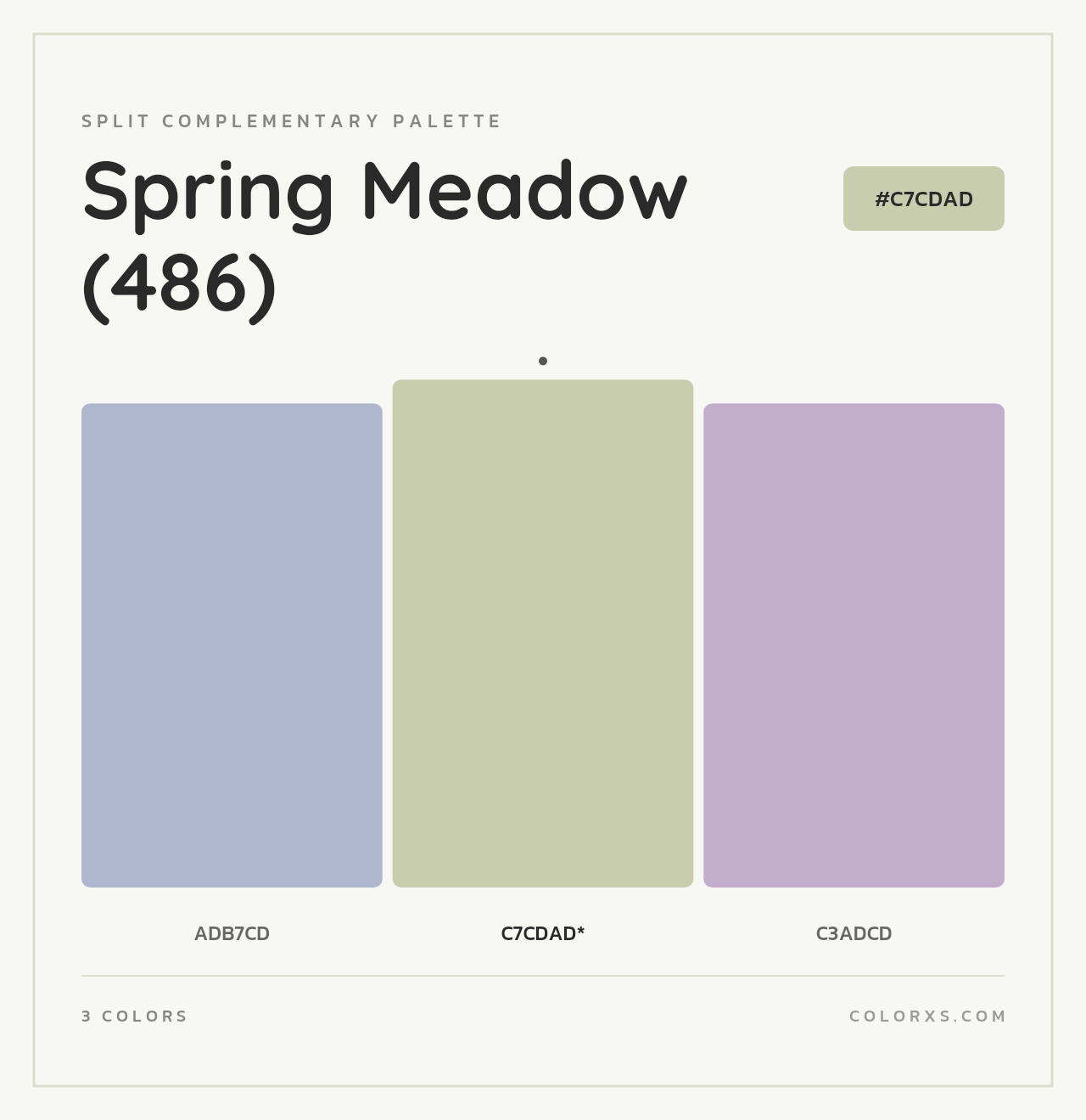 Spring Meadow (486) - Split-Complementary Color Palette