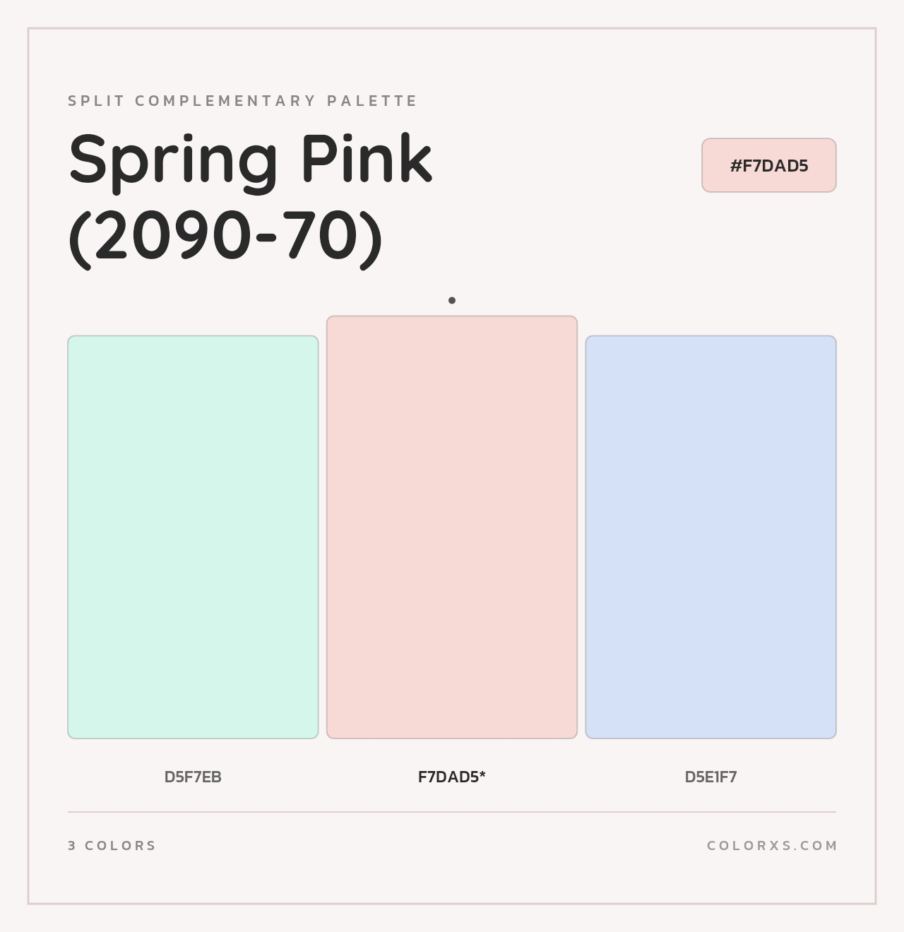 Spring Pink (2090-70) - Split-Complementary Color Palette