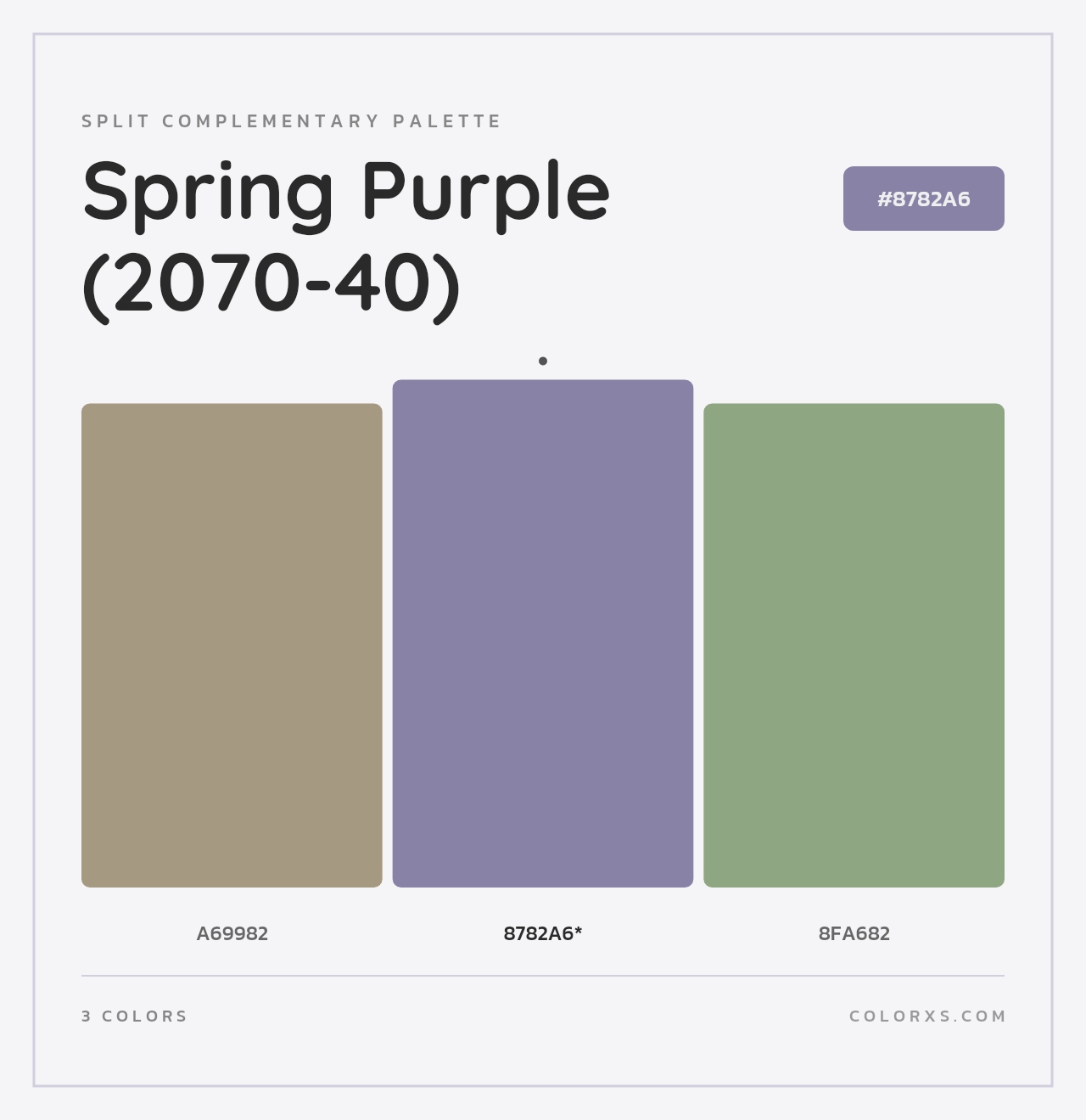 Spring Purple (2070-40) - Split-Complementary Color Palette