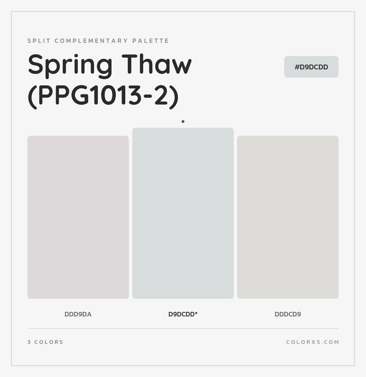 Spring Thaw (PPG1013-2) - Split-Complementary Color Palette