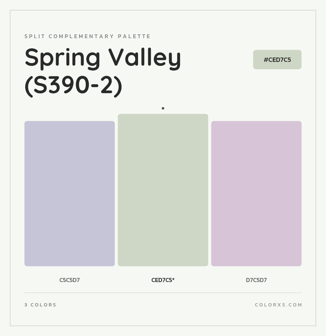 Spring Valley (S390-2) - Split-Complementary Color Palette