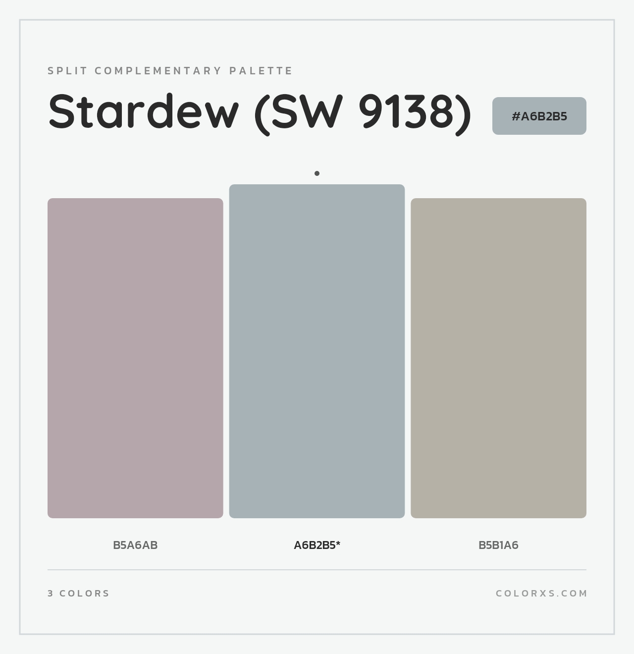 Stardew (SW 9138) - Split-Complementary Color Palette