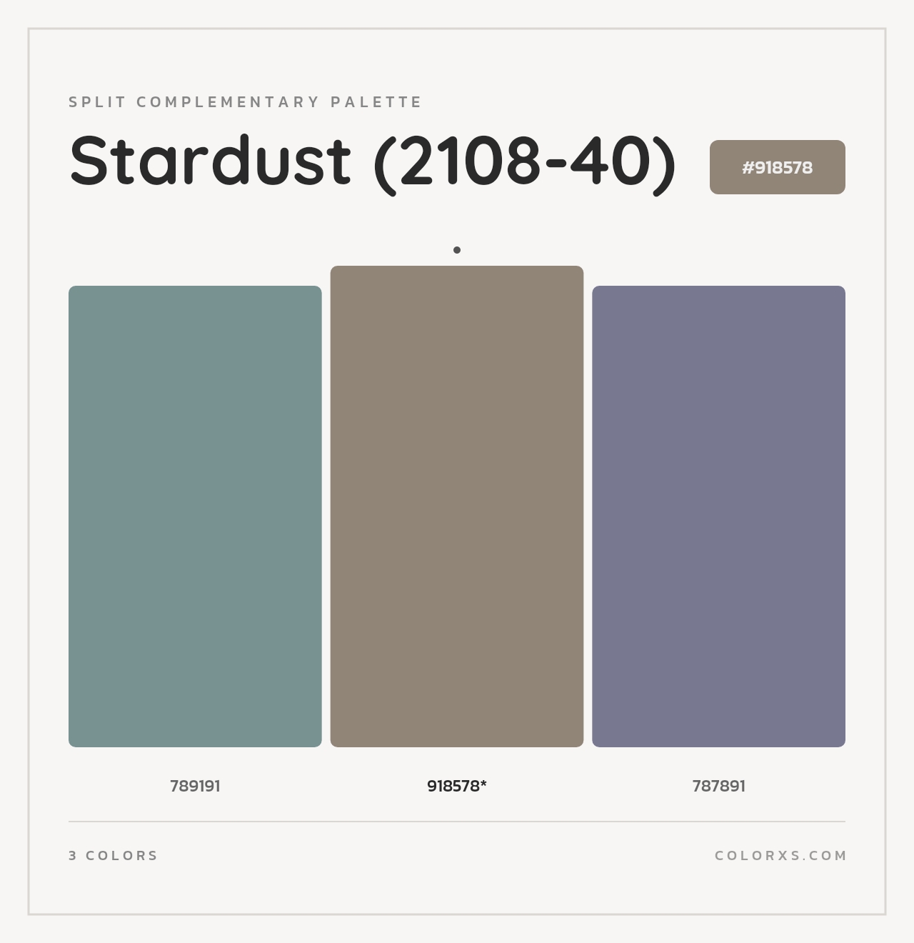 Stardust (2108-40) - Split-Complementary Color Palette