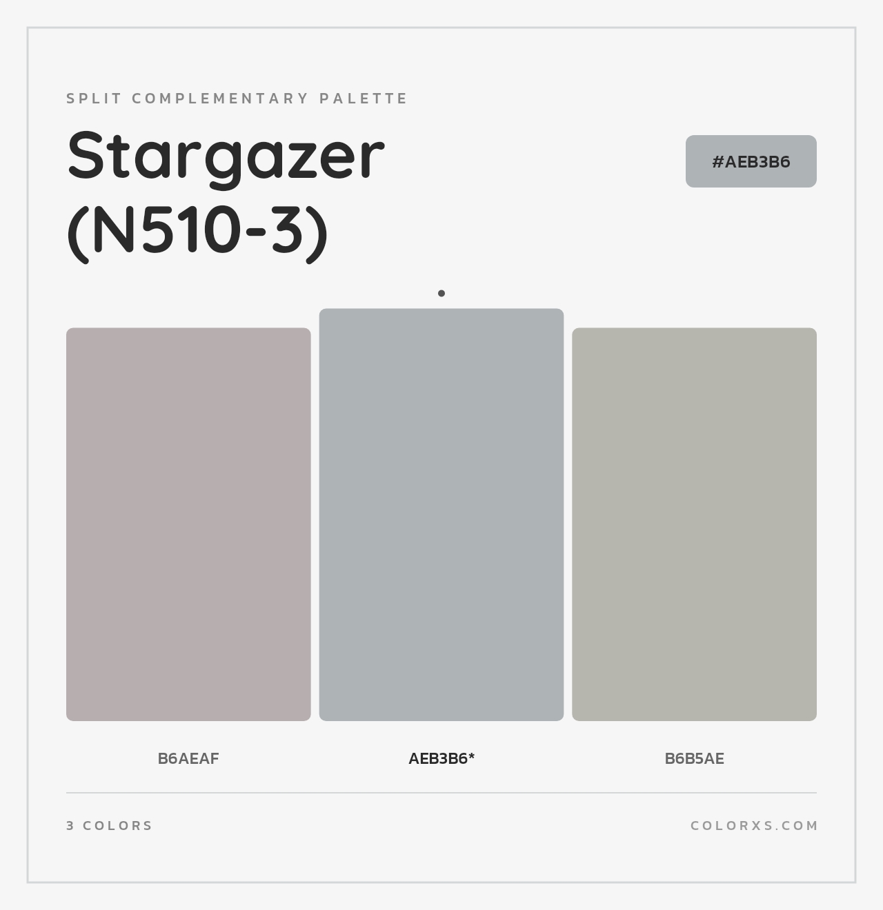 Stargazer (N510-3) - Split-Complementary Color Palette