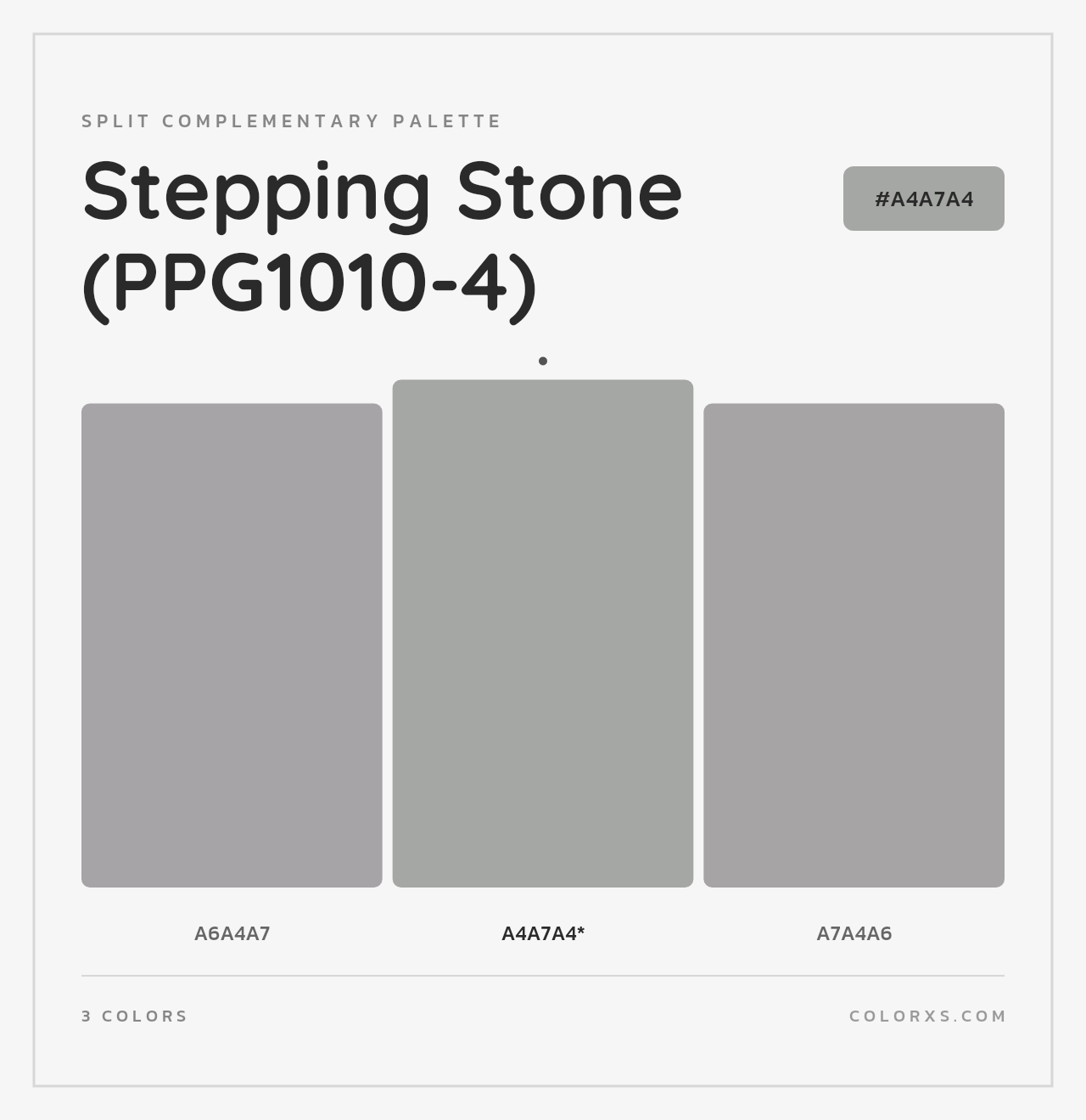 Stepping Stone (PPG1010-4) - Split-Complementary Color Palette