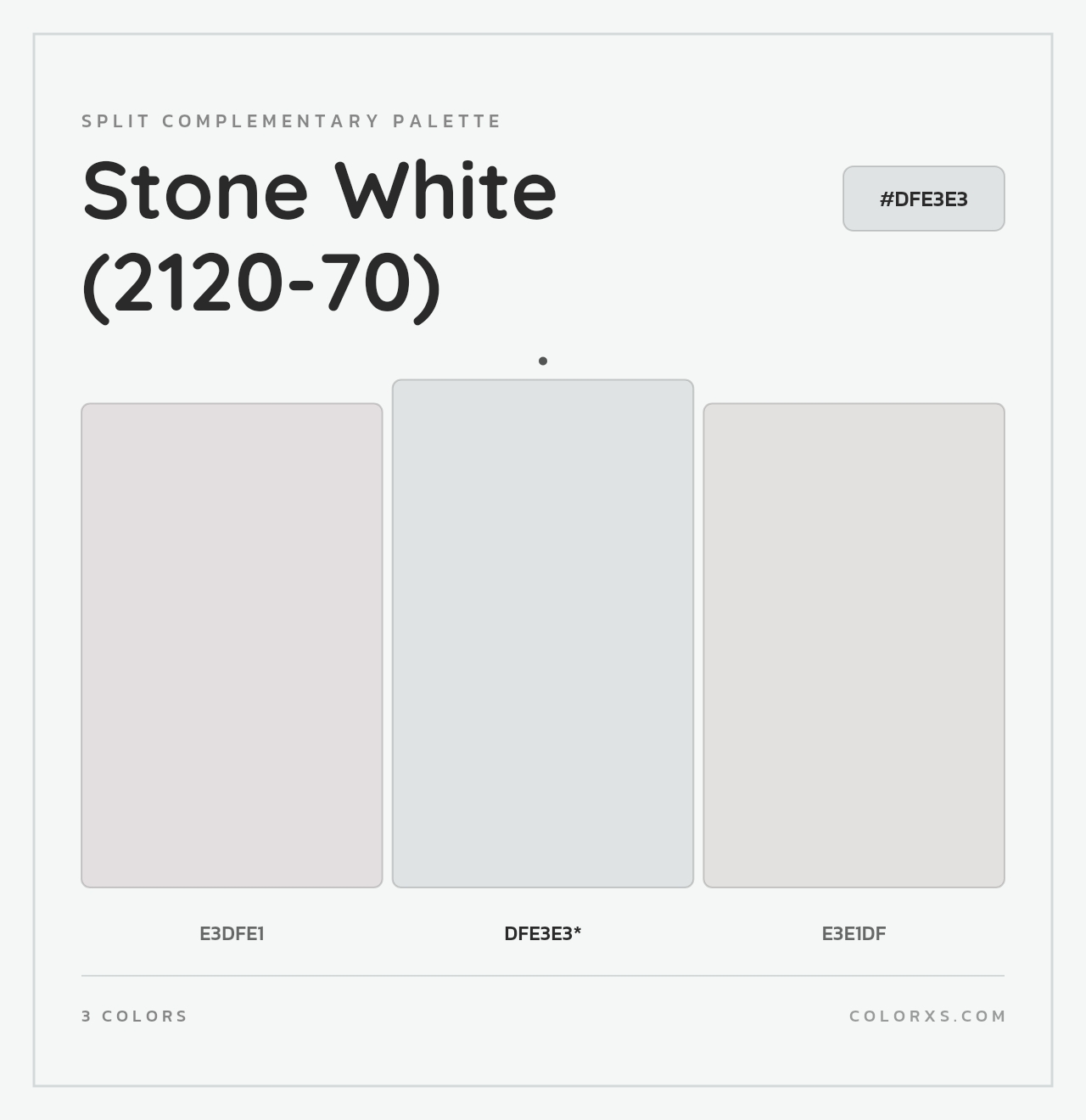 Stone White (2120-70) - Split-Complementary Color Palette