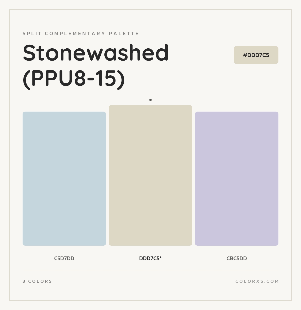 Stonewashed (PPU8-15) - Split-Complementary Color Palette