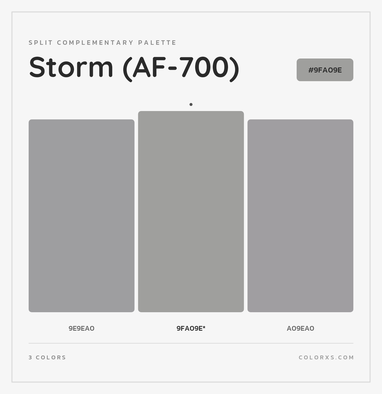 Storm (AF-700) - Split-Complementary Color Palette