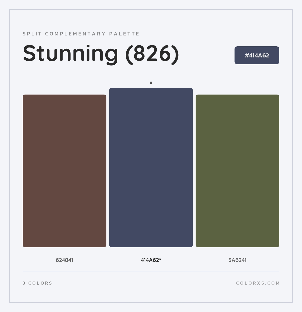 Stunning (826) - Split-Complementary Color Palette