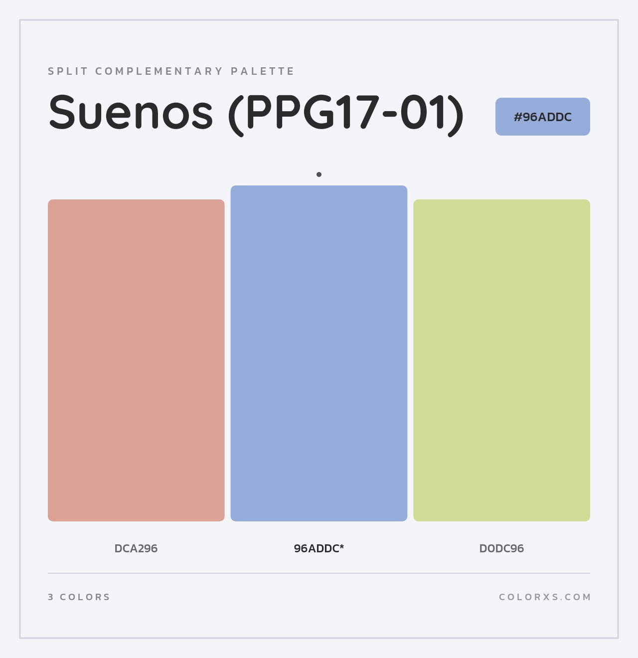Suenos (PPG17-01) - Split-Complementary Color Palette
