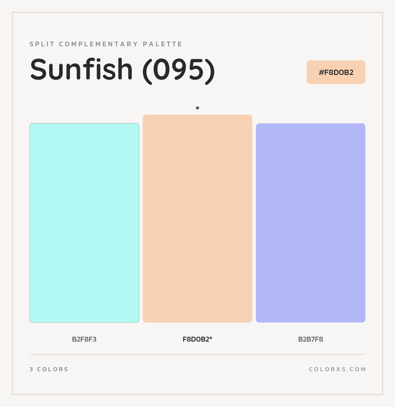 Sunfish (095) - Split-Complementary Color Palette