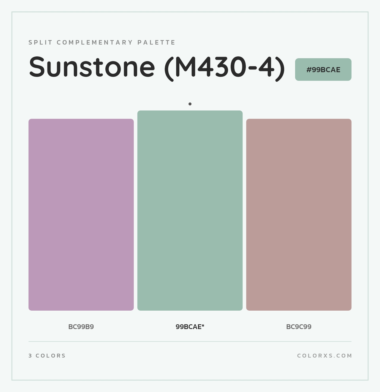 Sunstone (M430-4) - Split-Complementary Color Palette