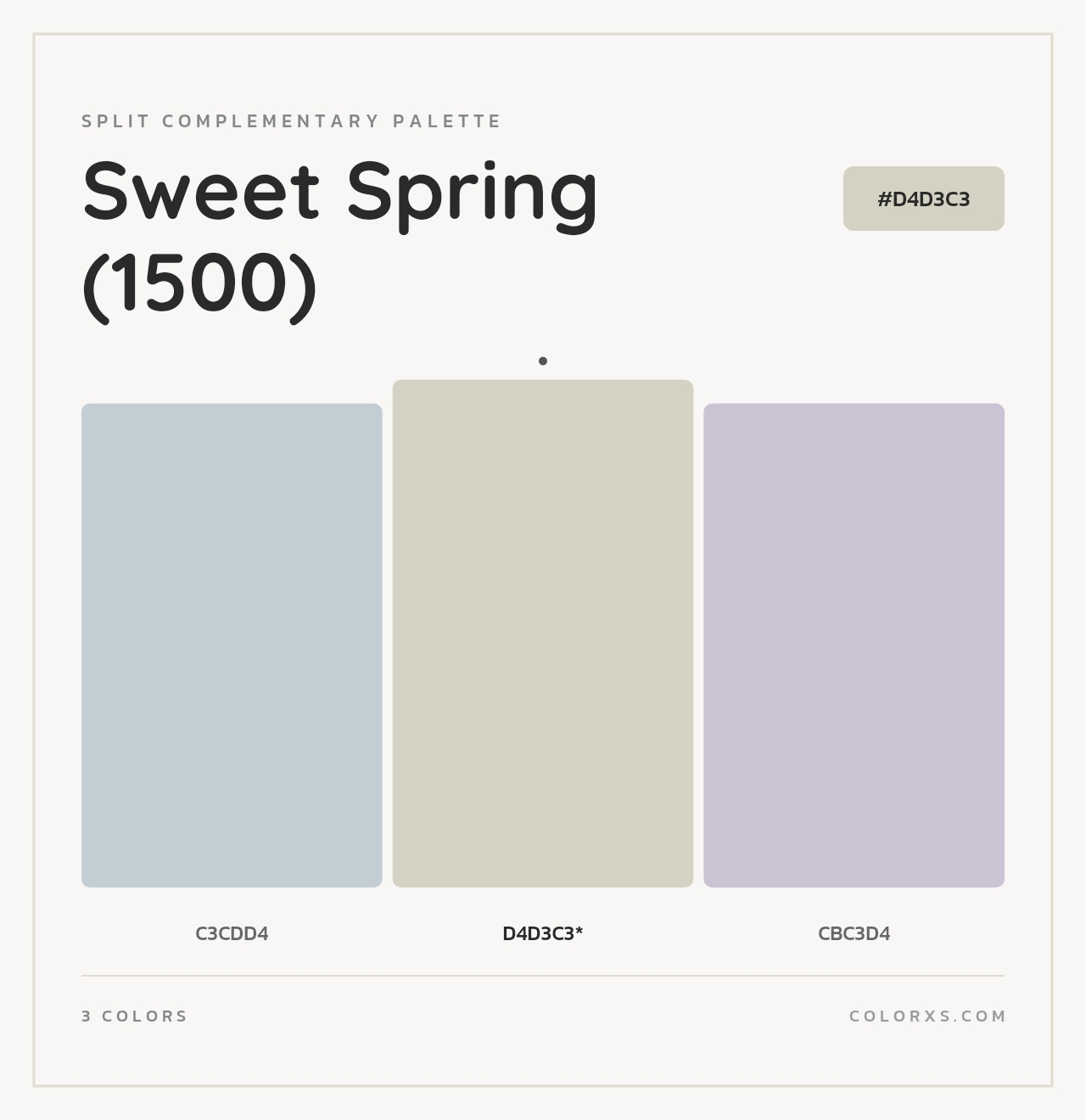 Sweet Spring (1500) - Split-Complementary Color Palette