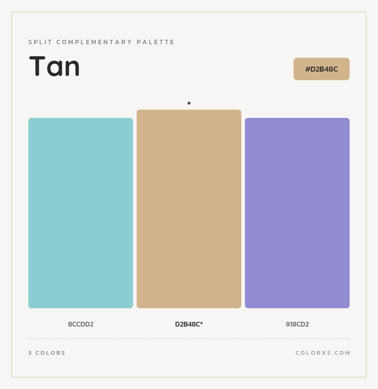 Tan - Split-Complementary Color Palette