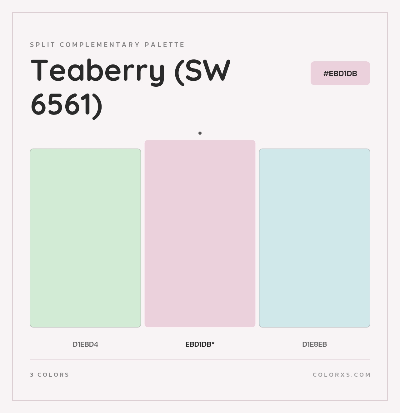 Teaberry (SW 6561) - Split-Complementary Color Palette