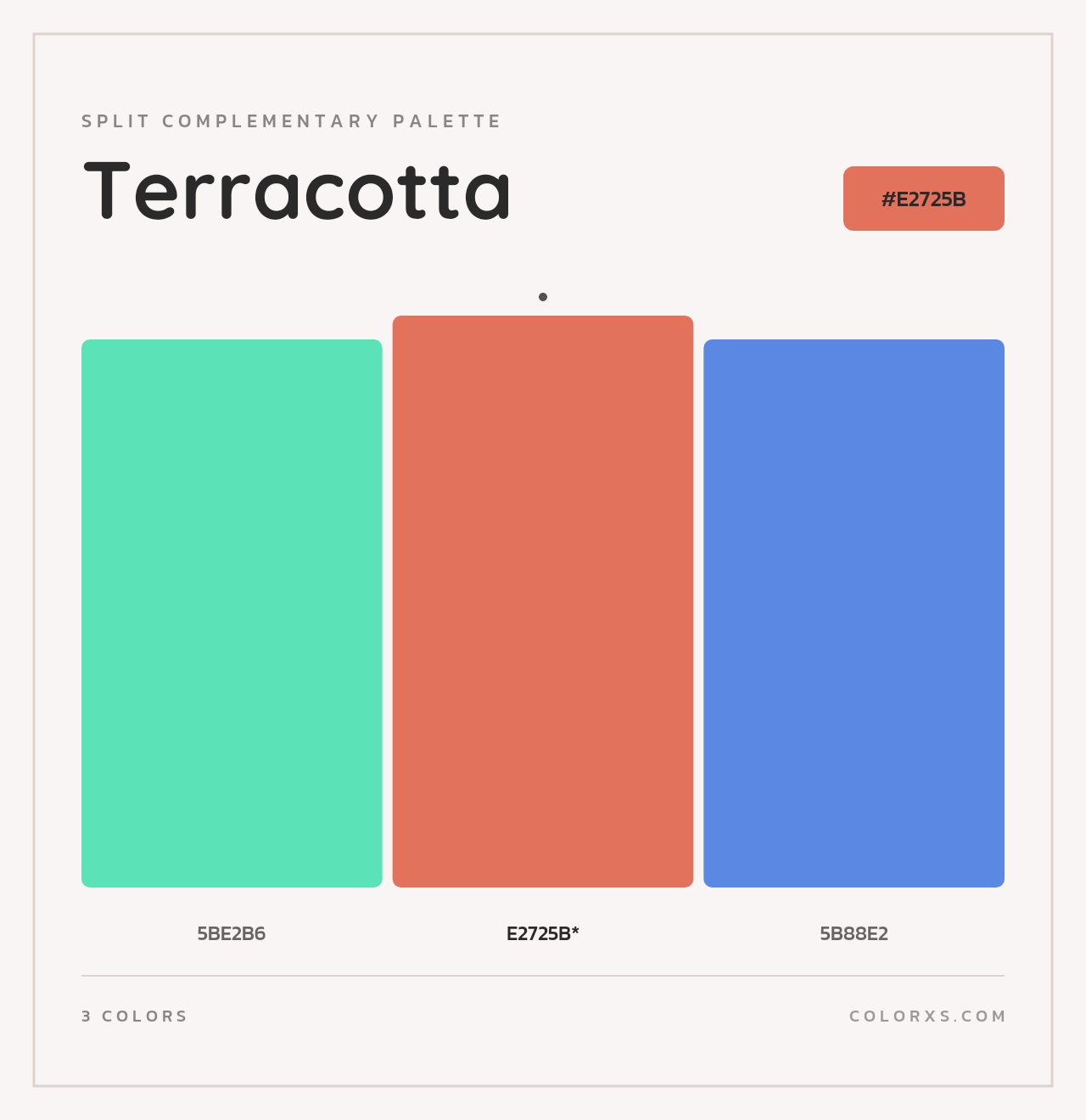 Terracotta - Split-Complementary Color Palette