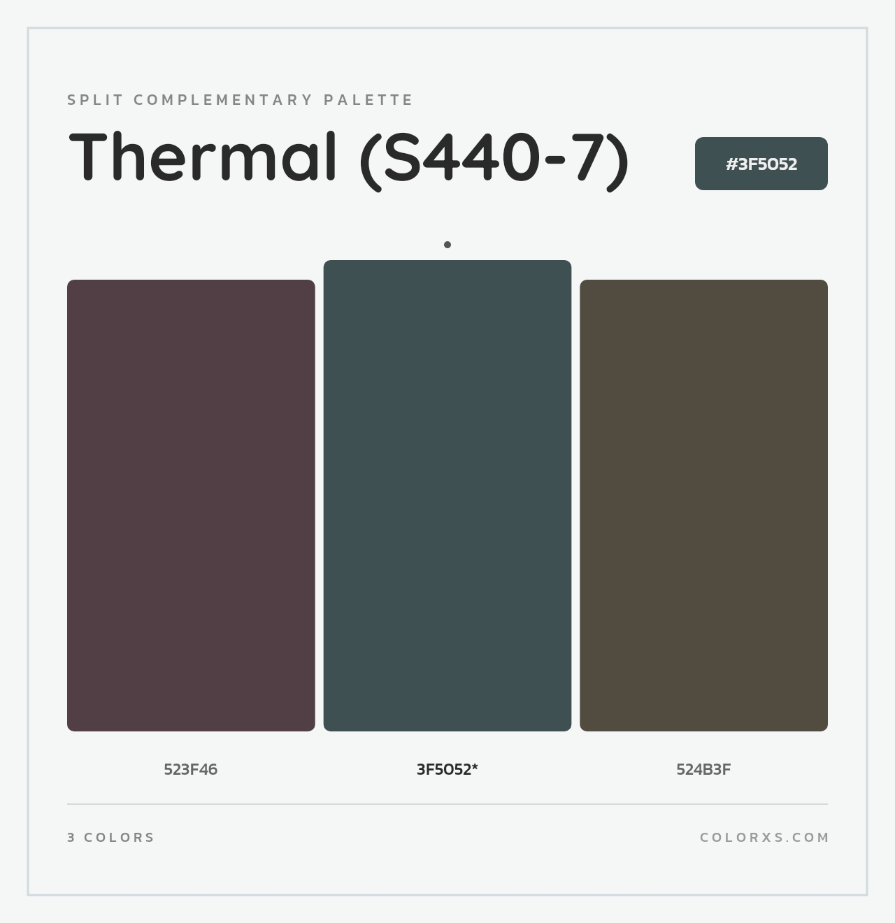 Thermal (S440-7) - Split-Complementary Color Palette