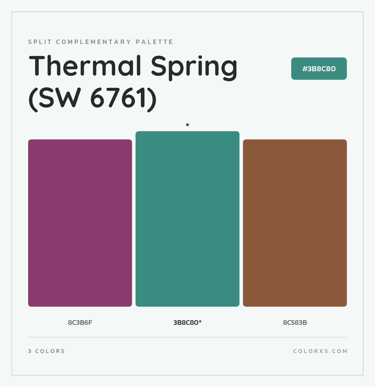 Thermal Spring (SW 6761) - Split-Complementary Color Palette