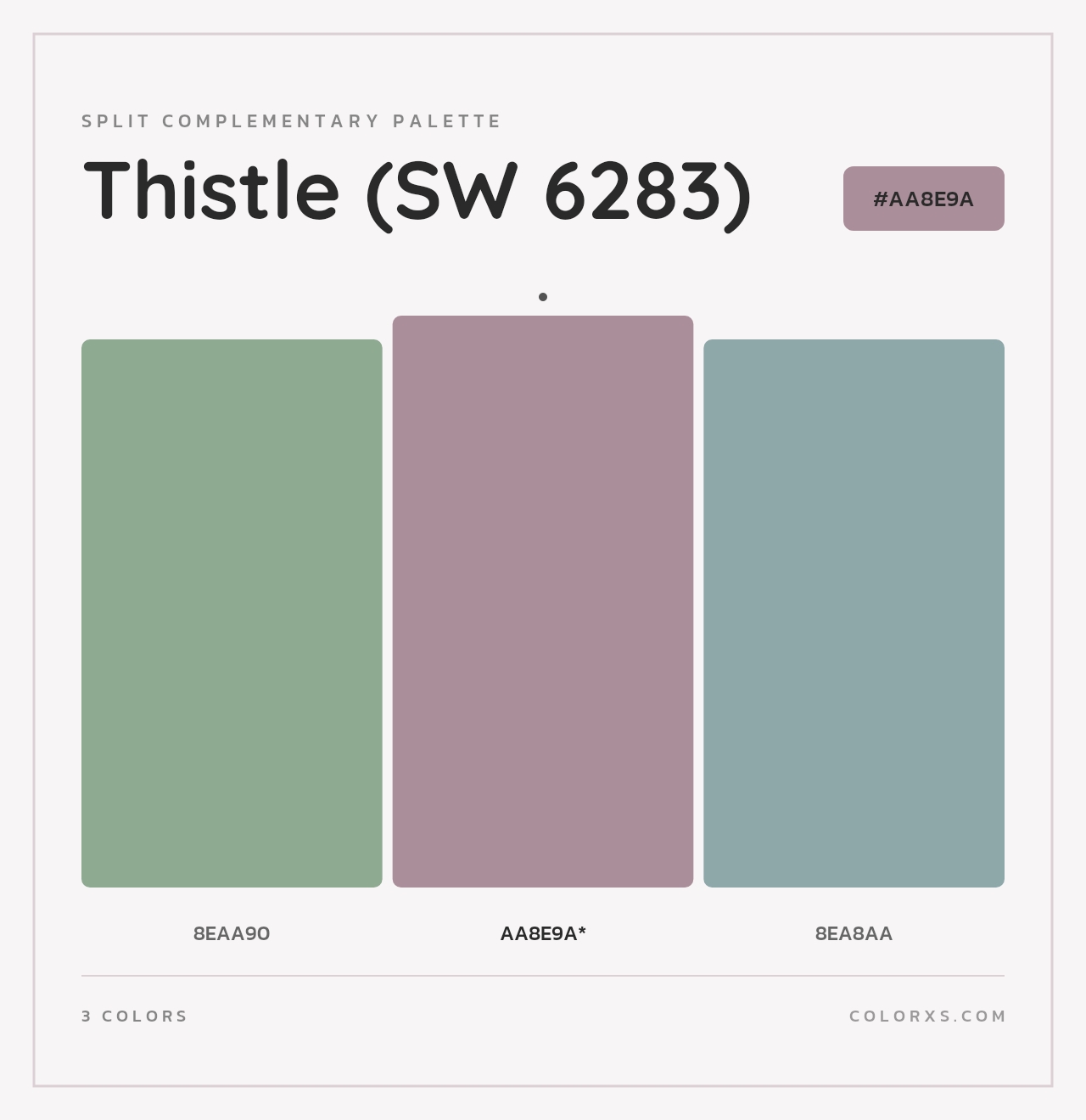 Thistle (SW 6283) - Split-Complementary Color Palette