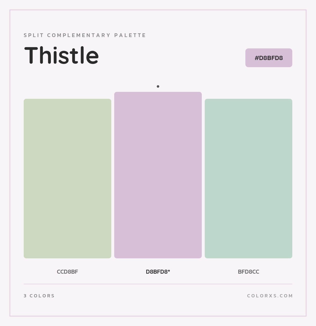 Thistle - Split-Complementary Color Palette