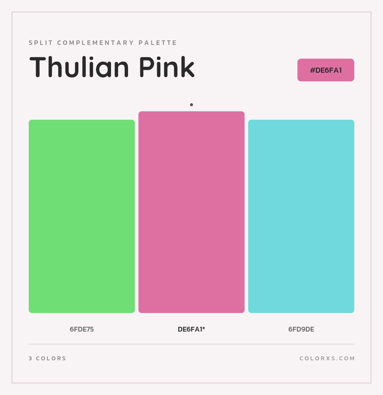 Thulian Pink - Split-Complementary Color Palette