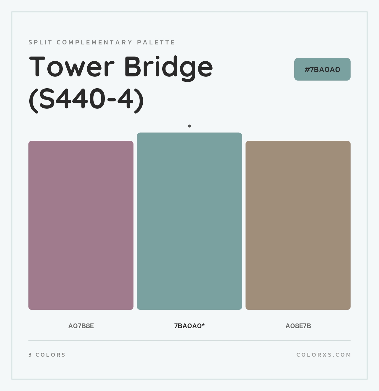 Tower Bridge (S440-4) - Split-Complementary Color Palette