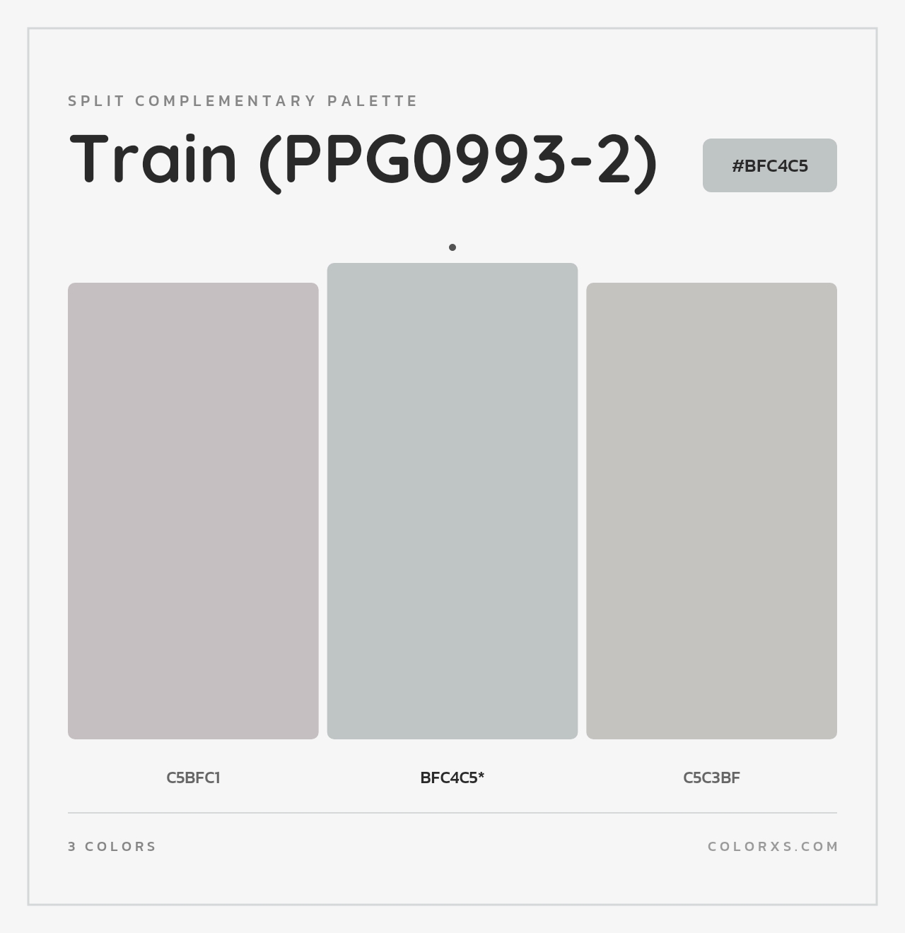Train (PPG0993-2) - Split-Complementary Color Palette