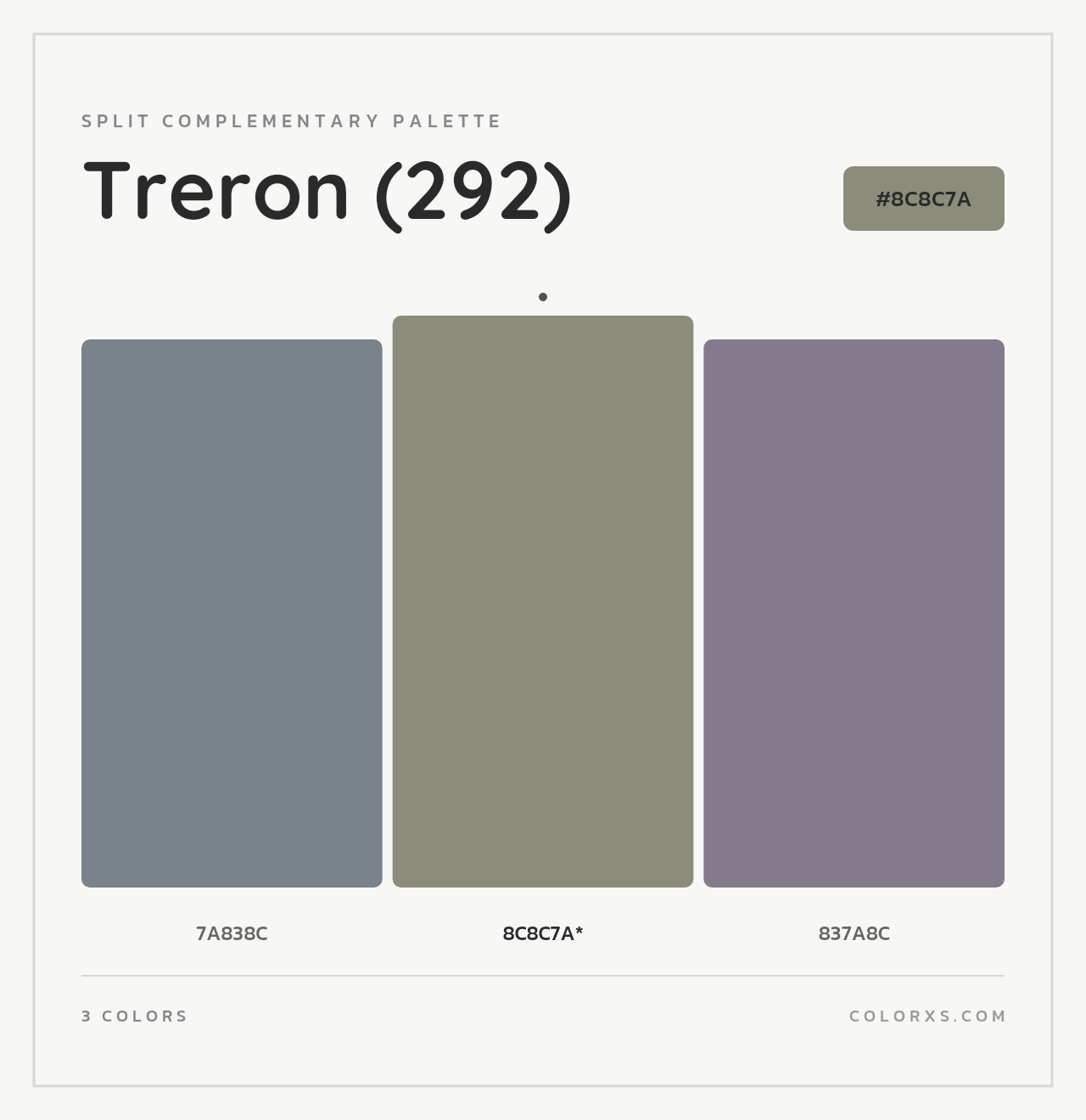 Treron (292) - Split-Complementary Color Palette