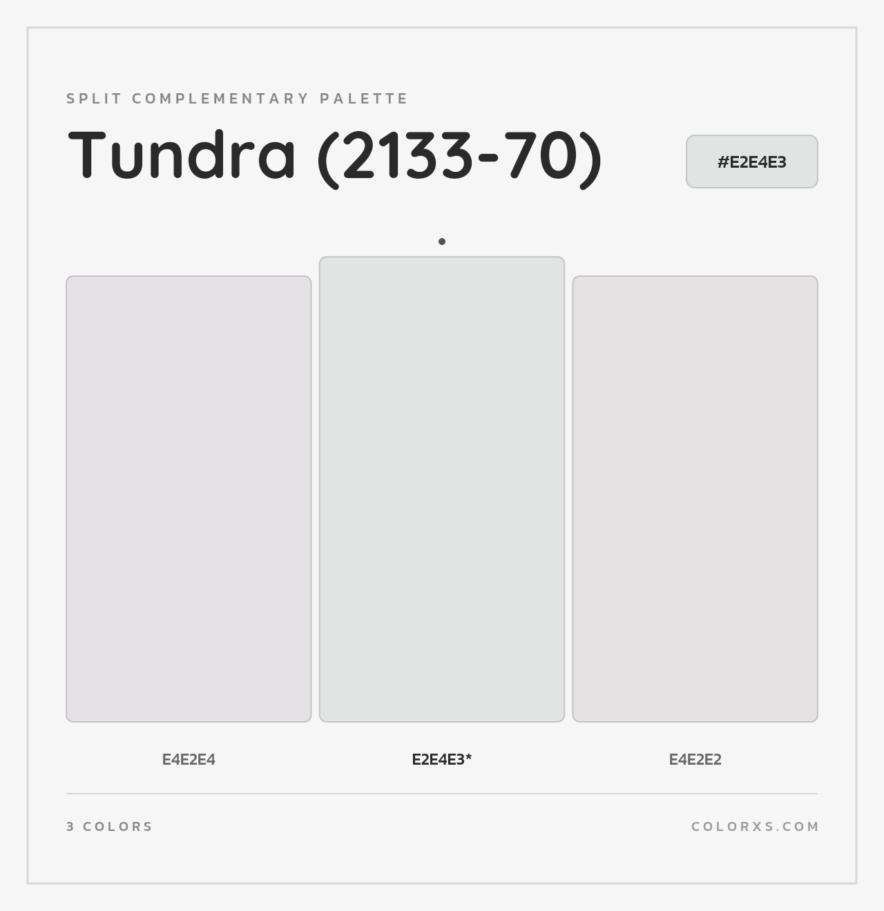 Tundra (2133-70) - Split-Complementary Color Palette