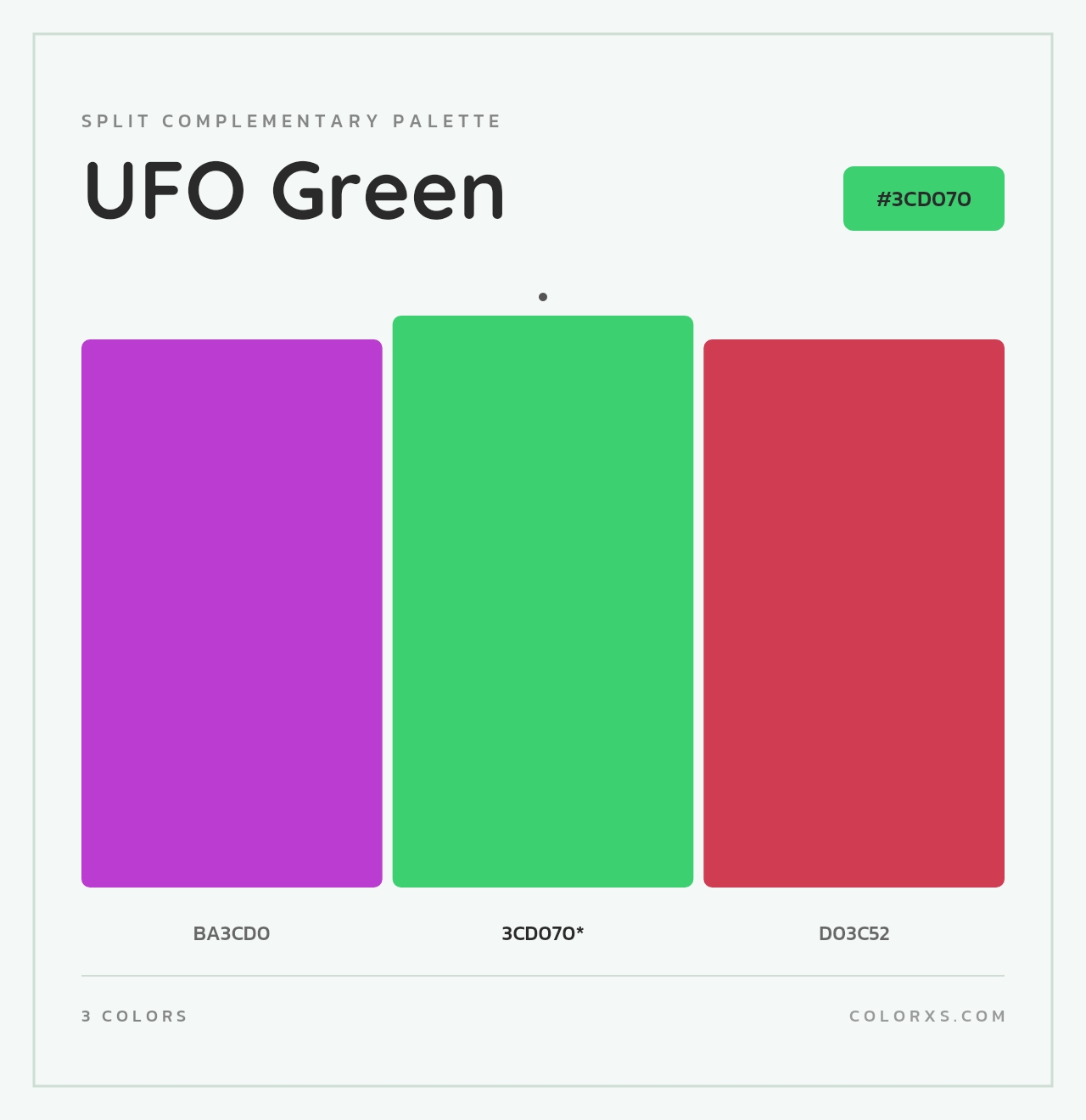 UFO Green - Split-Complementary Color Palette