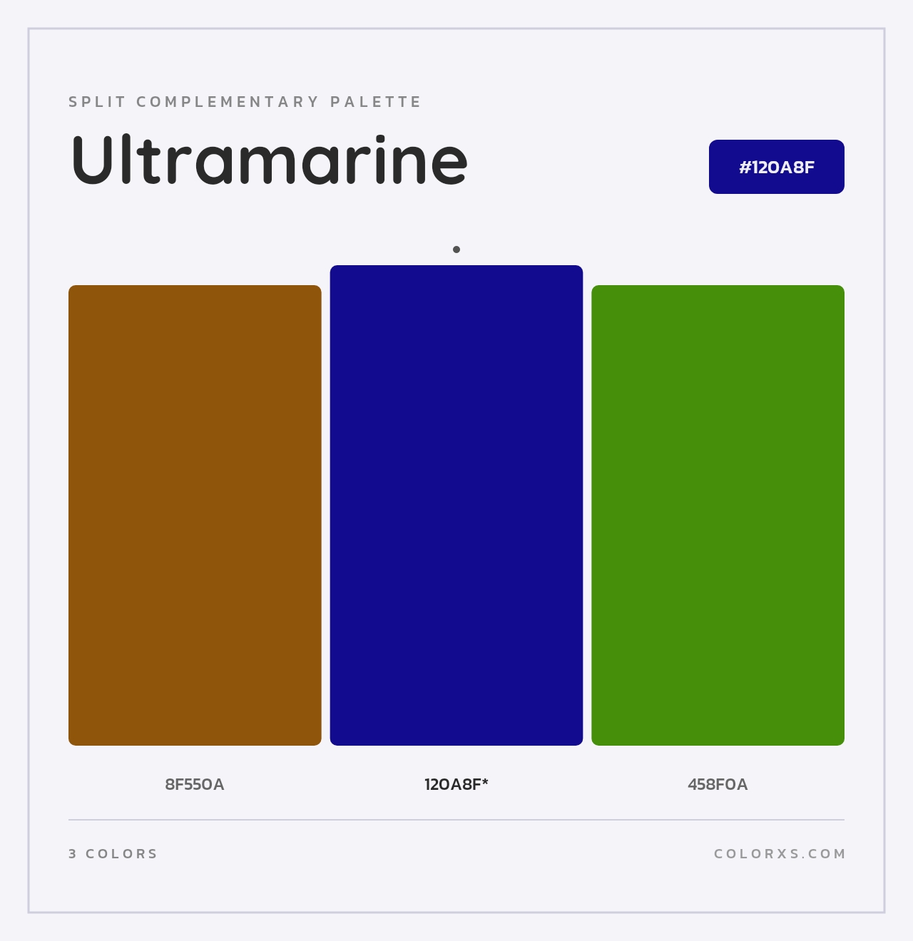 Ultramarine - Split-Complementary Color Palette