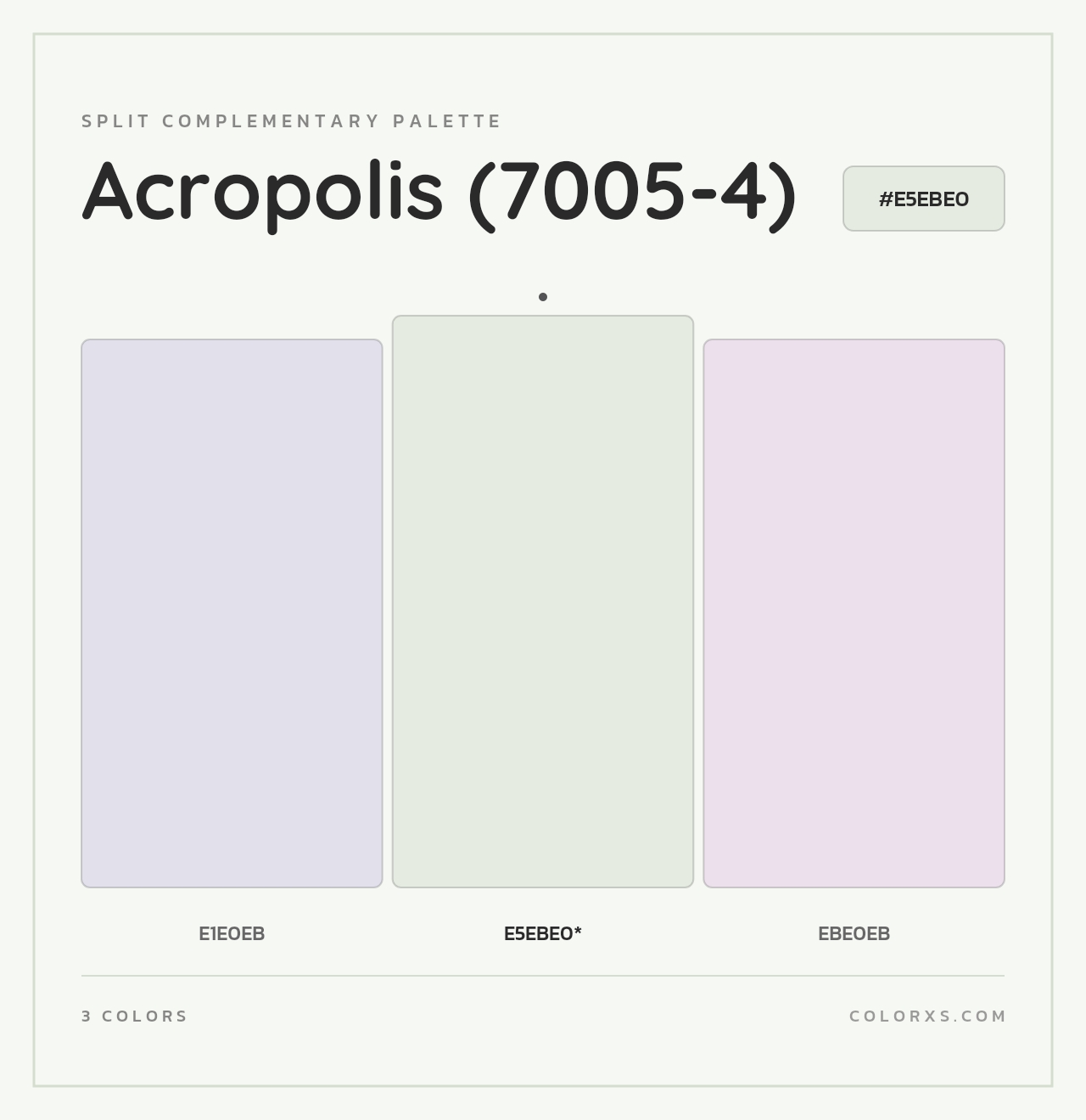 Acropolis (7005-4) - Split-Complementary Color Palette