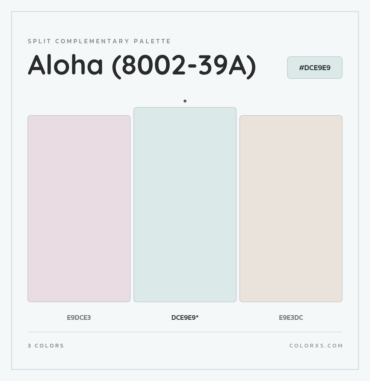 Aloha (8002-39A) - Split-Complementary Color Palette