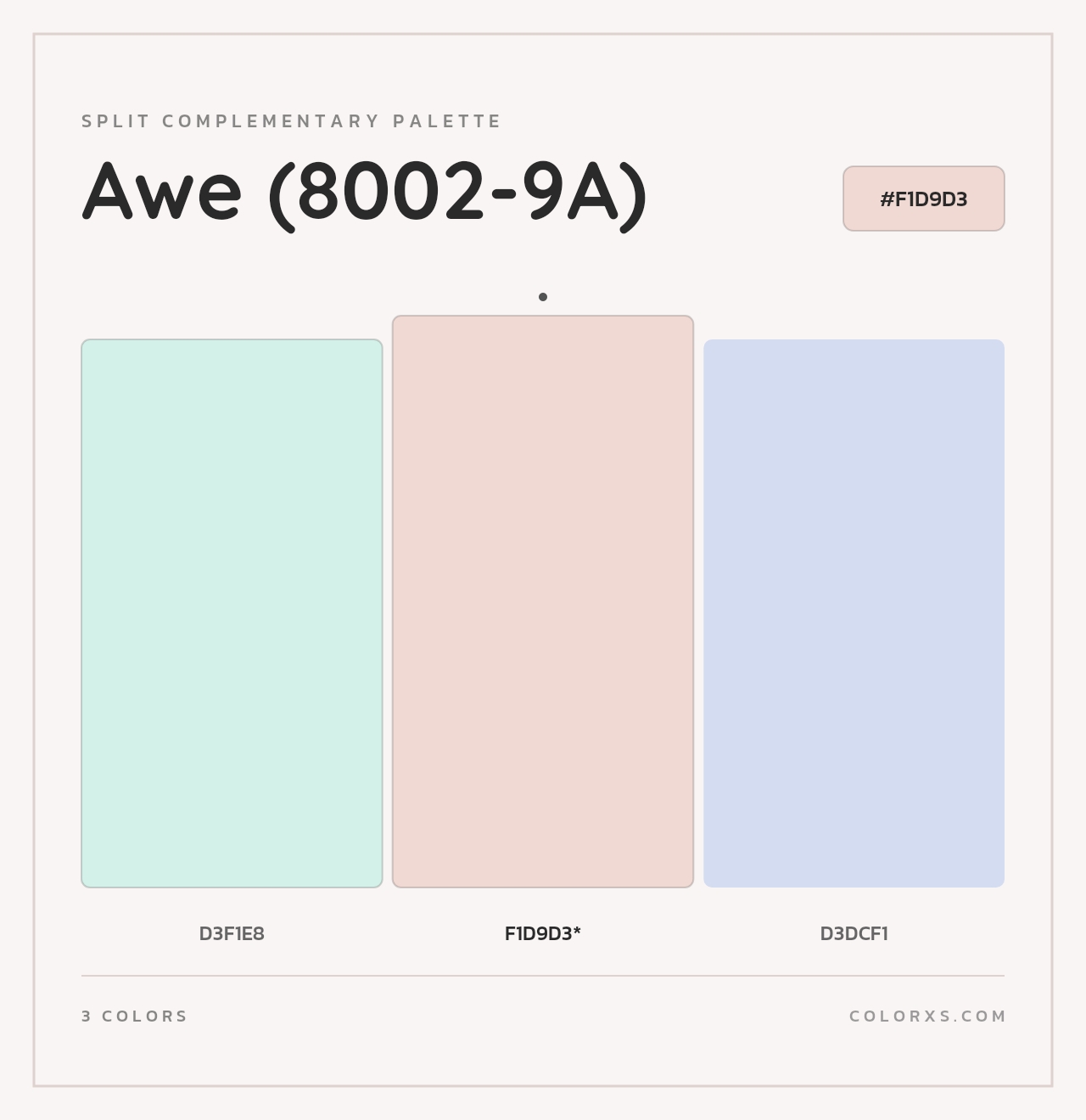 Awe (8002-9A) - Split-Complementary Color Palette