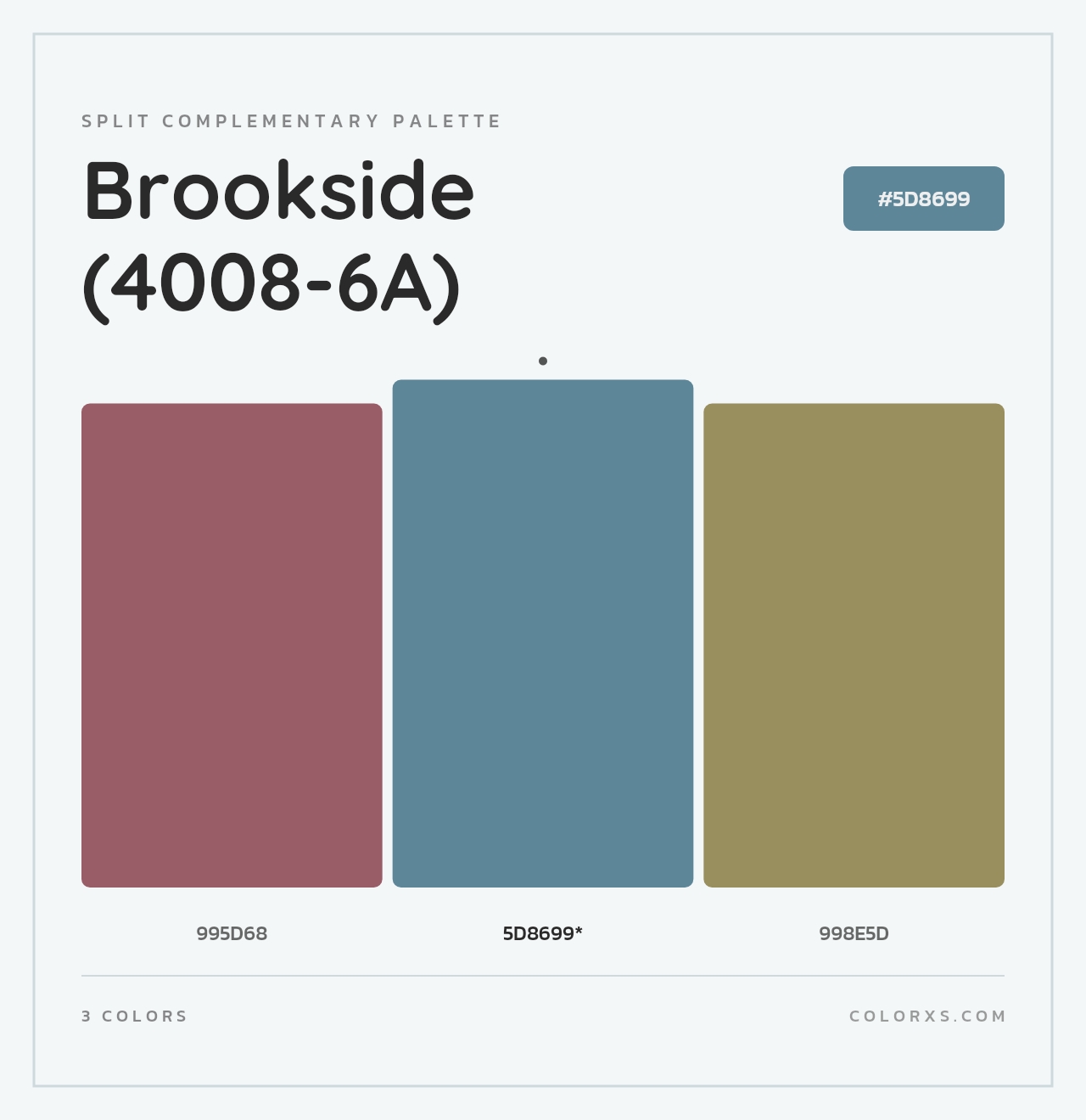 Brookside (4008-6A) - Split-Complementary Color Palette