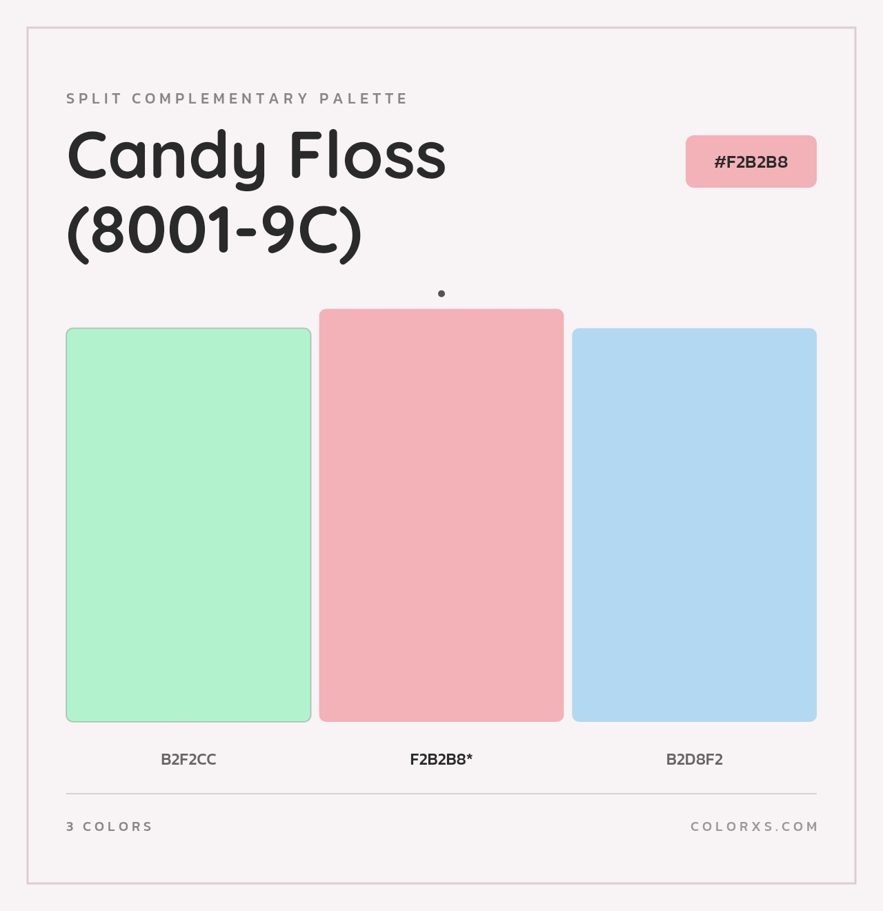 Candy Floss (8001-9C) - Split-Complementary Color Palette