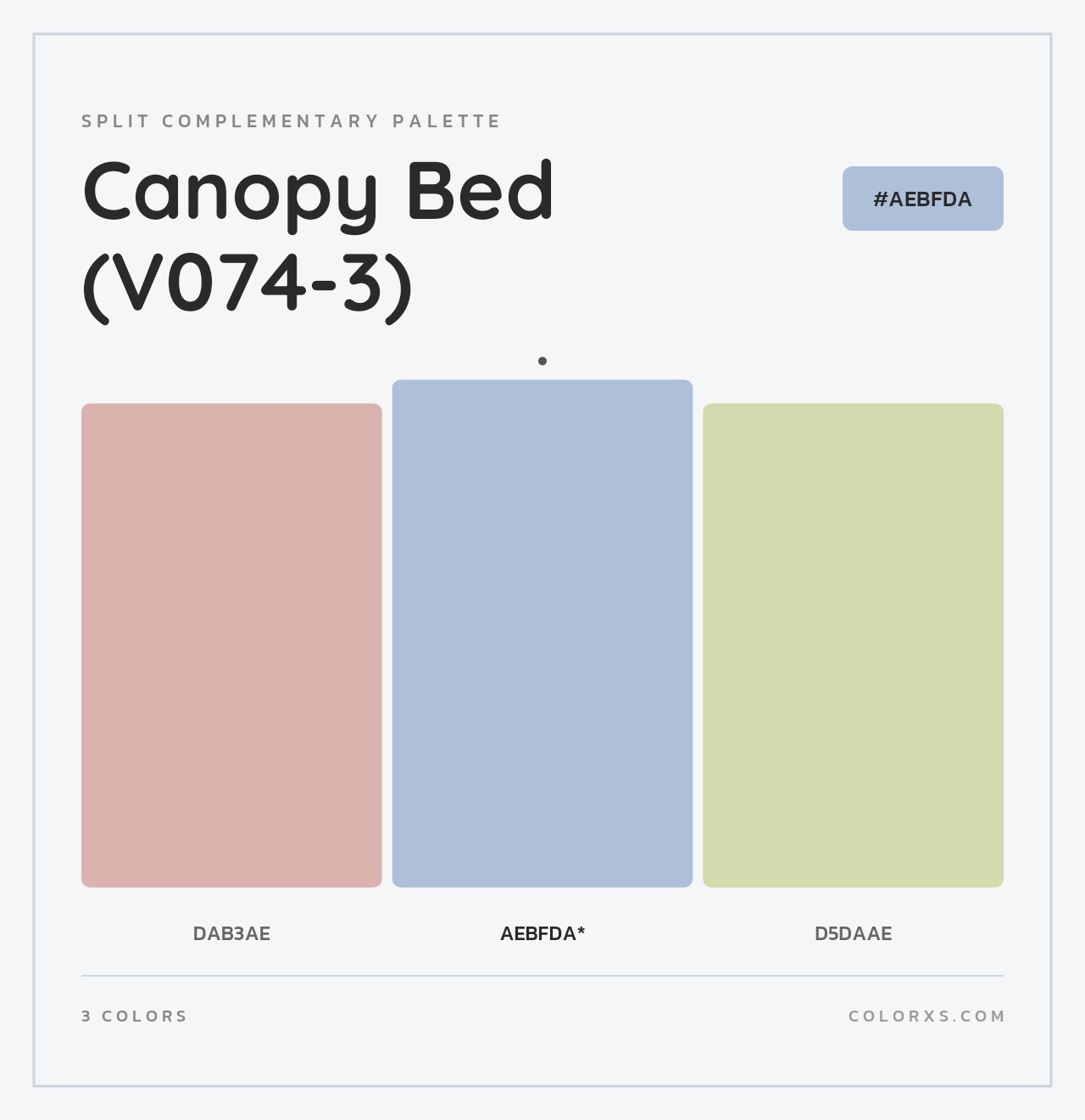 Canopy Bed (V074-3) - Split-Complementary Color Palette