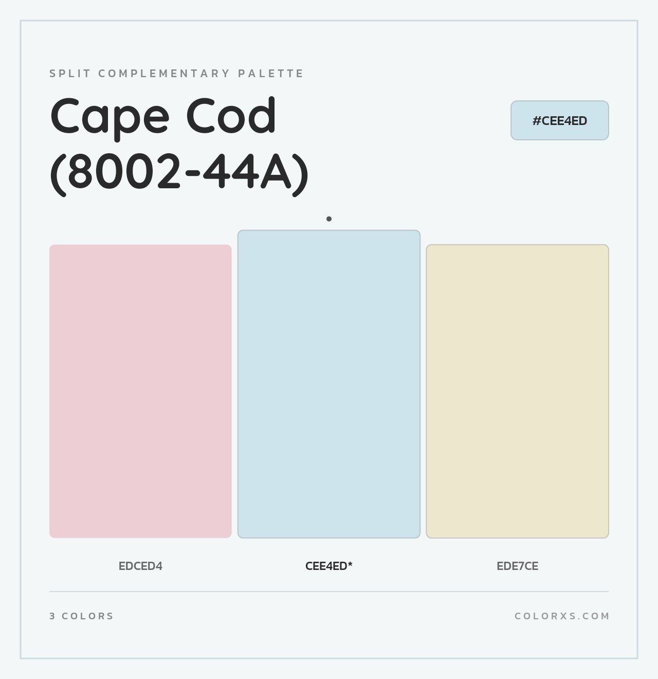 Cape Cod (8002-44A) - Split-Complementary Color Palette
