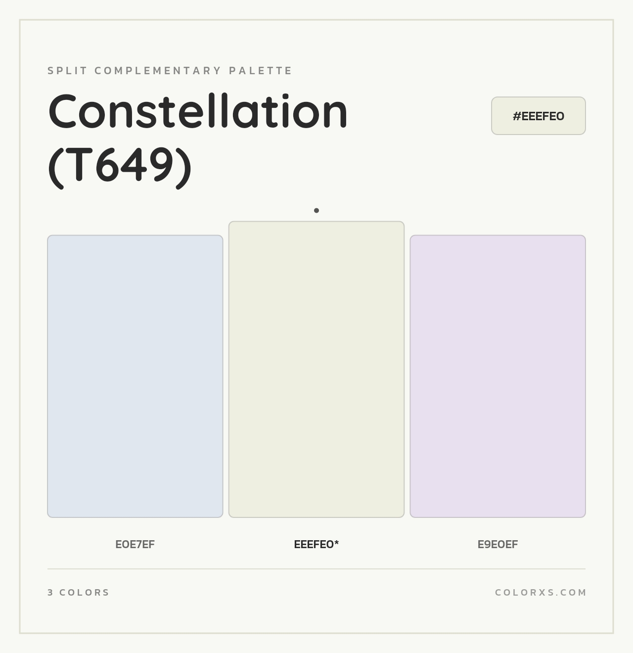 Constellation (T649) - Split-Complementary Color Palette