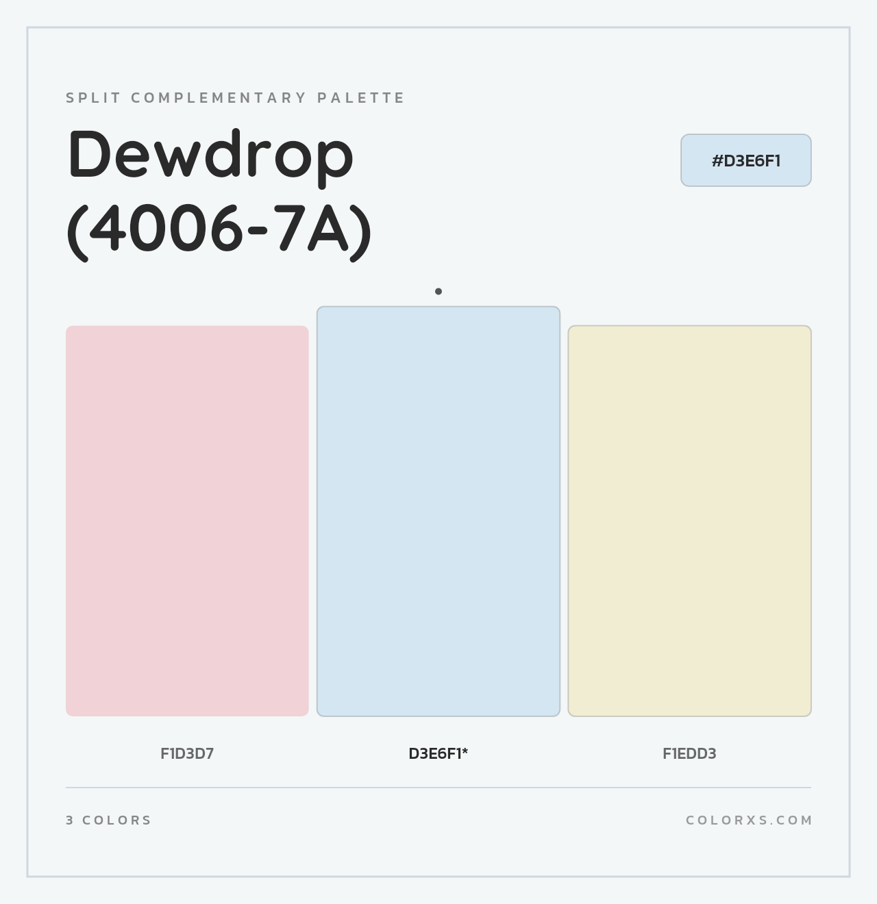Dewdrop (4006-7A) - Split-Complementary Color Palette