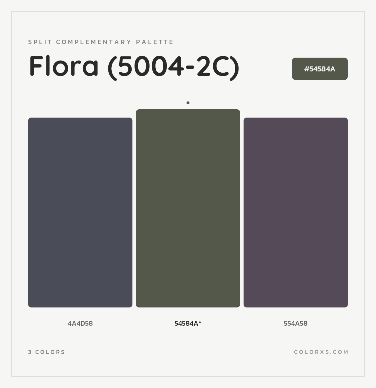 Flora (5004-2C) - Split-Complementary Color Palette