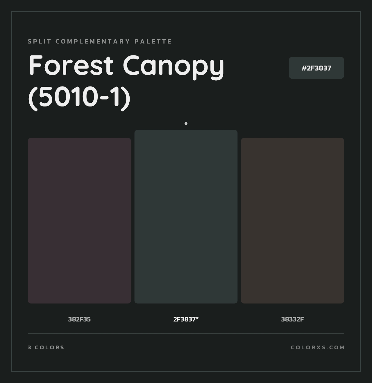 Forest Canopy (5010-1) - Split-Complementary Color Palette