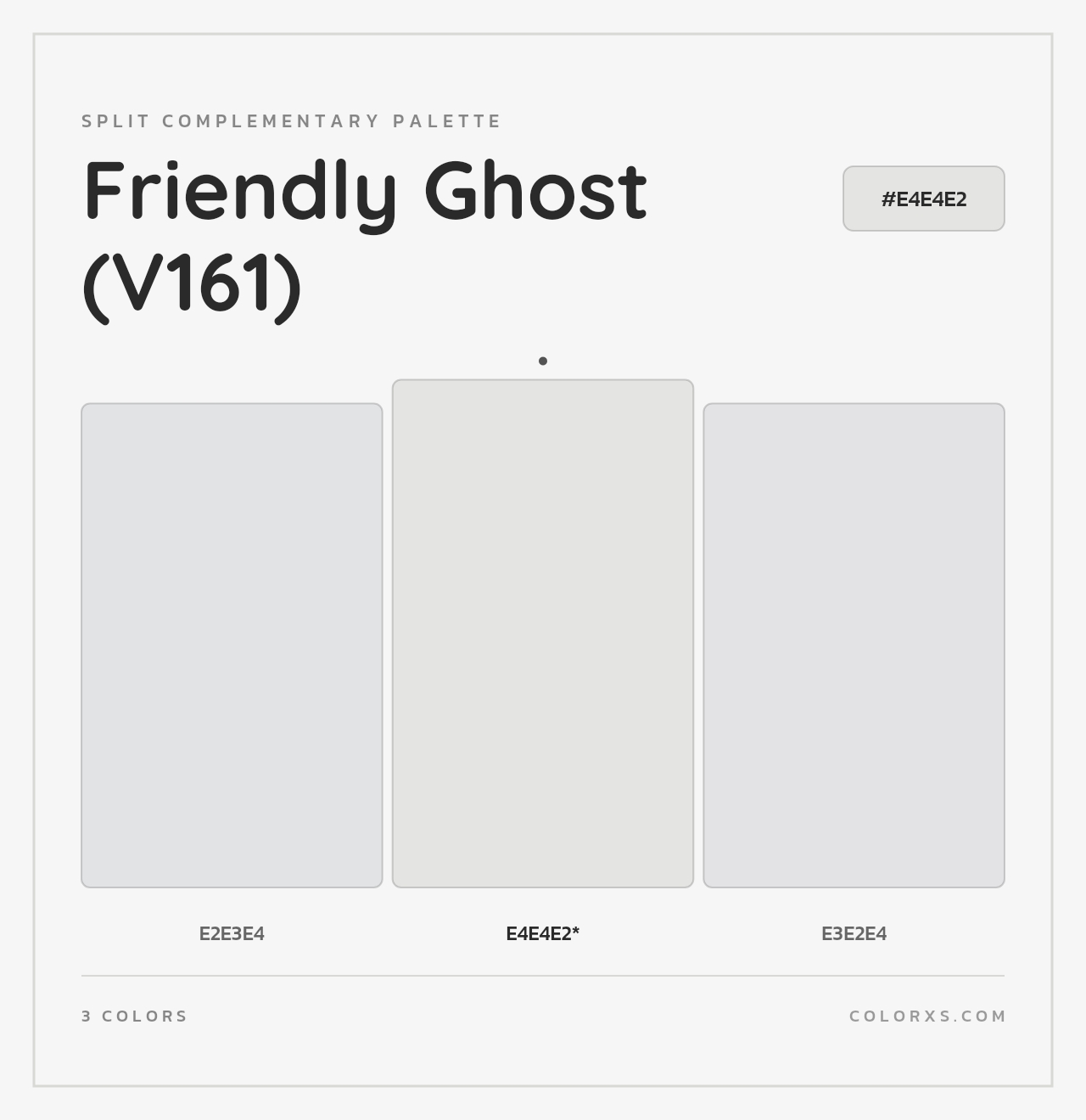 Friendly Ghost (V161) - Split-Complementary Color Palette
