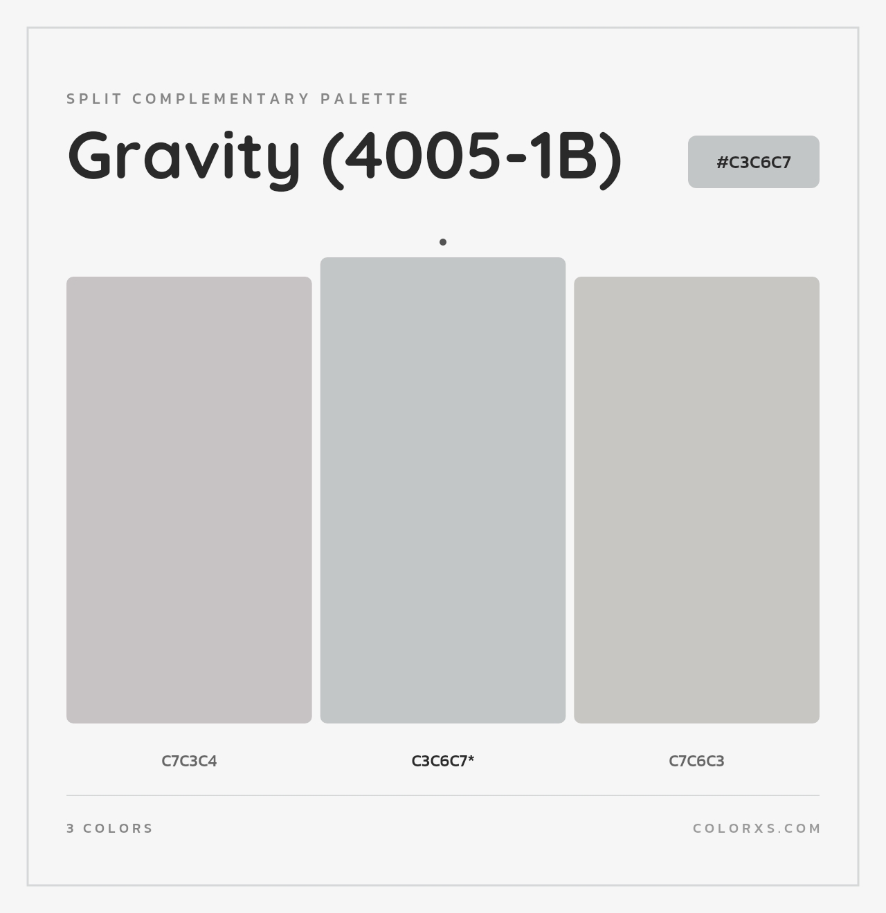 Gravity (4005-1B) - Split-Complementary Color Palette