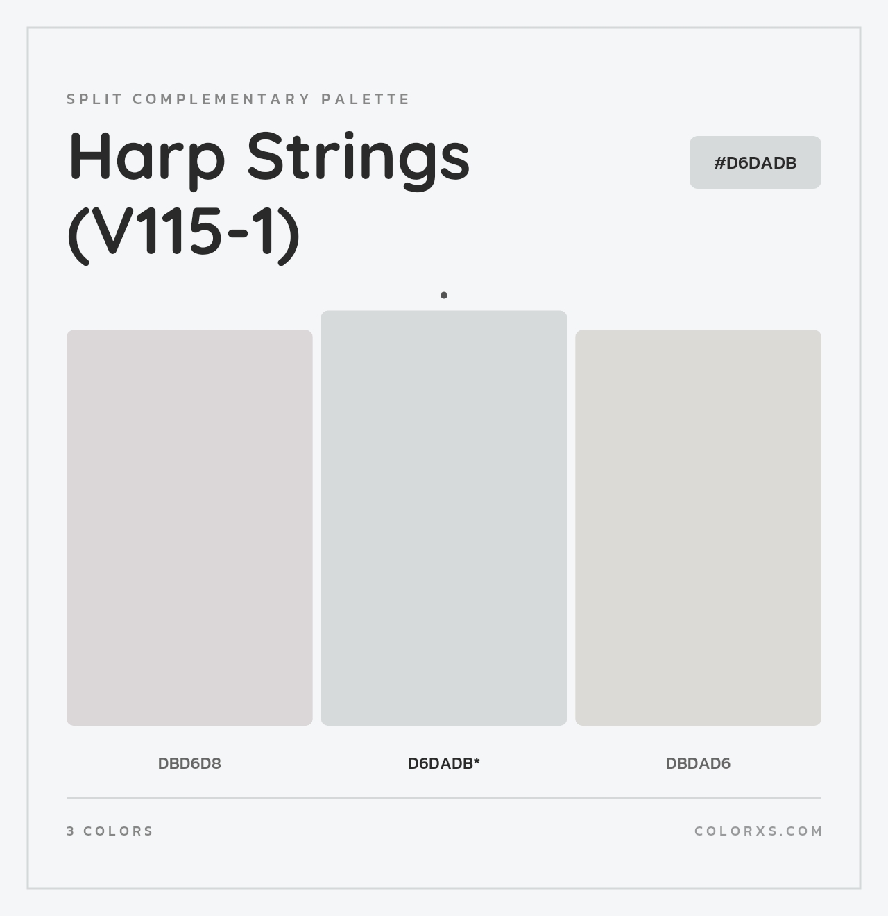 Harp Strings (V115-1) - Split-Complementary Color Palette
