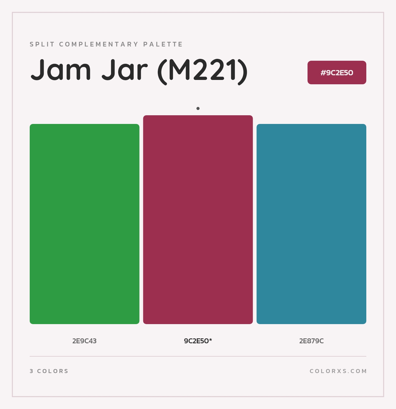 Jam Jar (M221) - Split-Complementary Color Palette