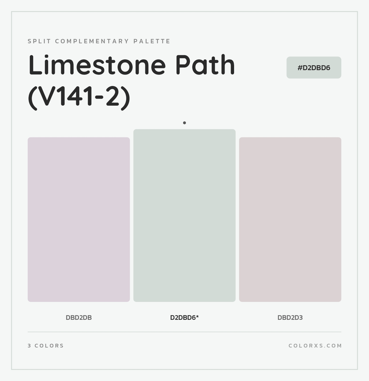 Limestone Path (V141-2) - Split-Complementary Color Palette