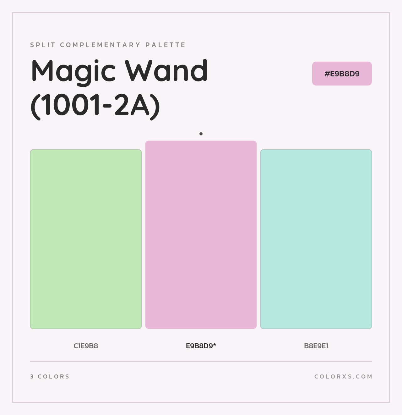 Magic Wand (1001-2A) - Split-Complementary Color Palette
