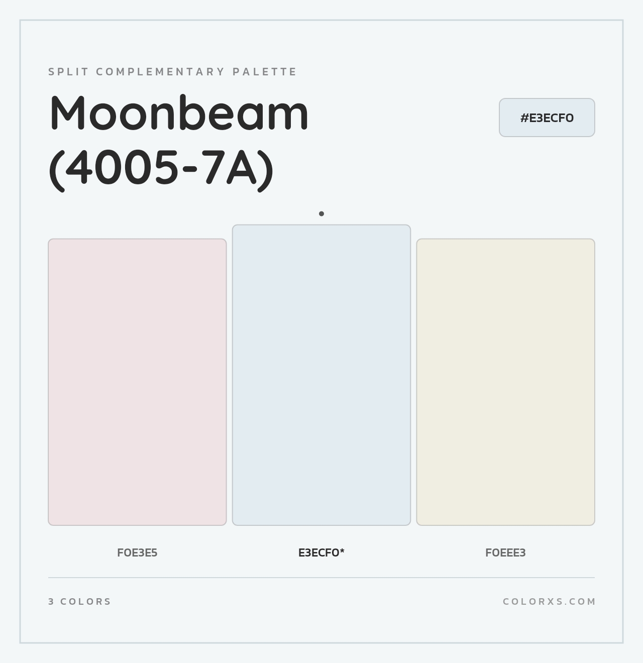 Moonbeam (4005-7A) - Split-Complementary Color Palette